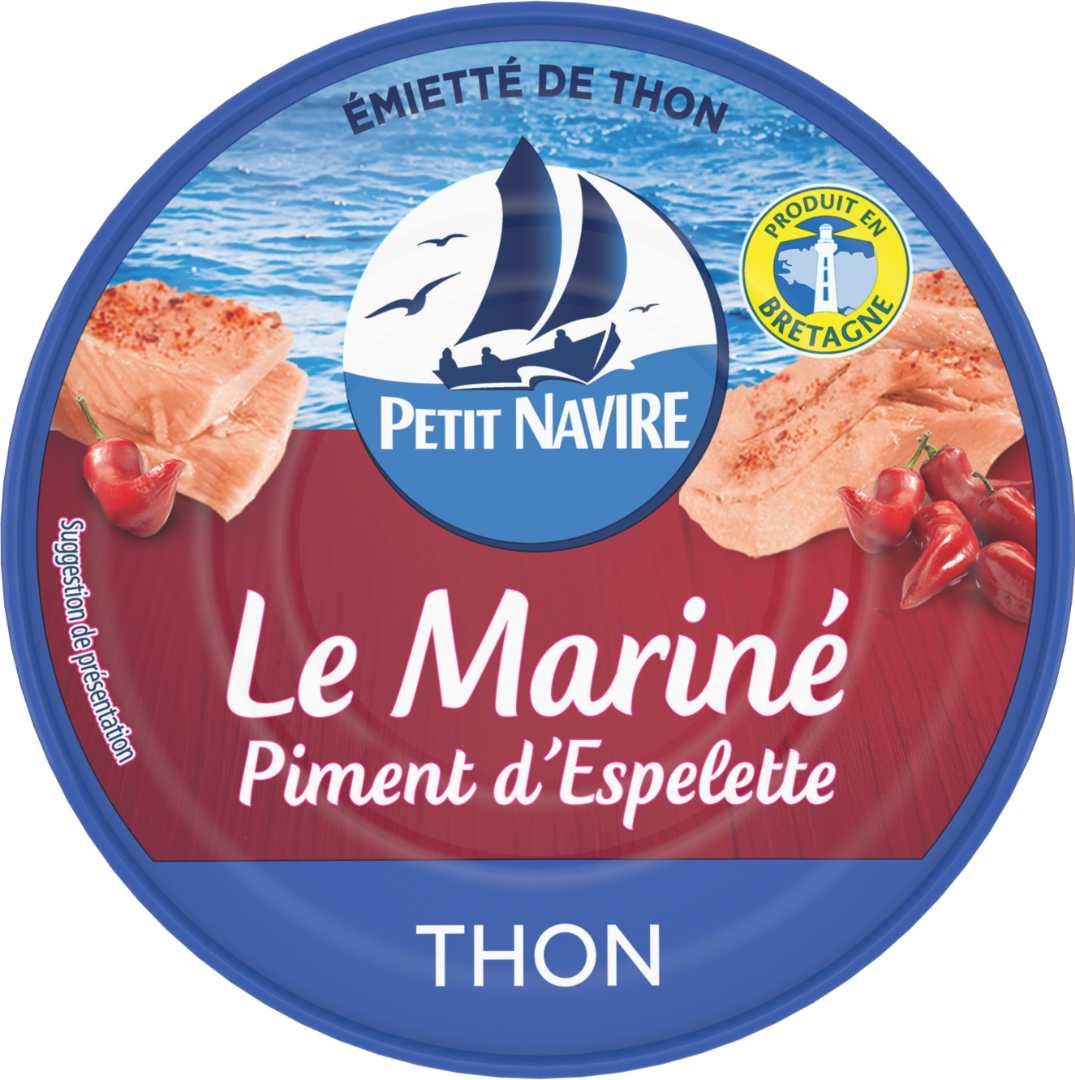 Emiettés de thon le mariné au piment d’espelette Petit Navire : photo du produit rappelé le 17/05/2021