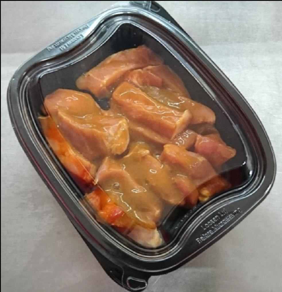 Émincé de dinde marinade andalouse Auchan : photo du produit rappelé le 11/12/2023