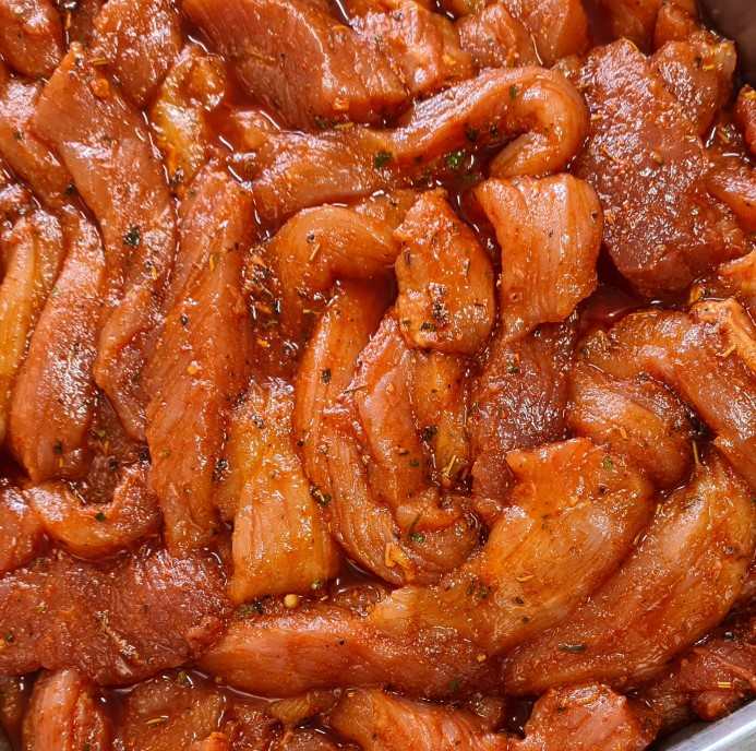 Émincé de porc mariné à la mexicaine Préparé par le Magasin : photo du produit rappelé le 08/07/2025