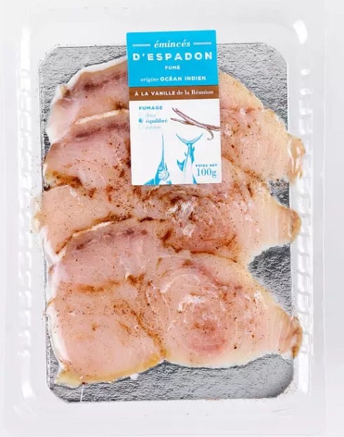 Emincés d'espadon fumé cannelle vanille Grand Frais : photo du produit rappelé le 29/01/2025