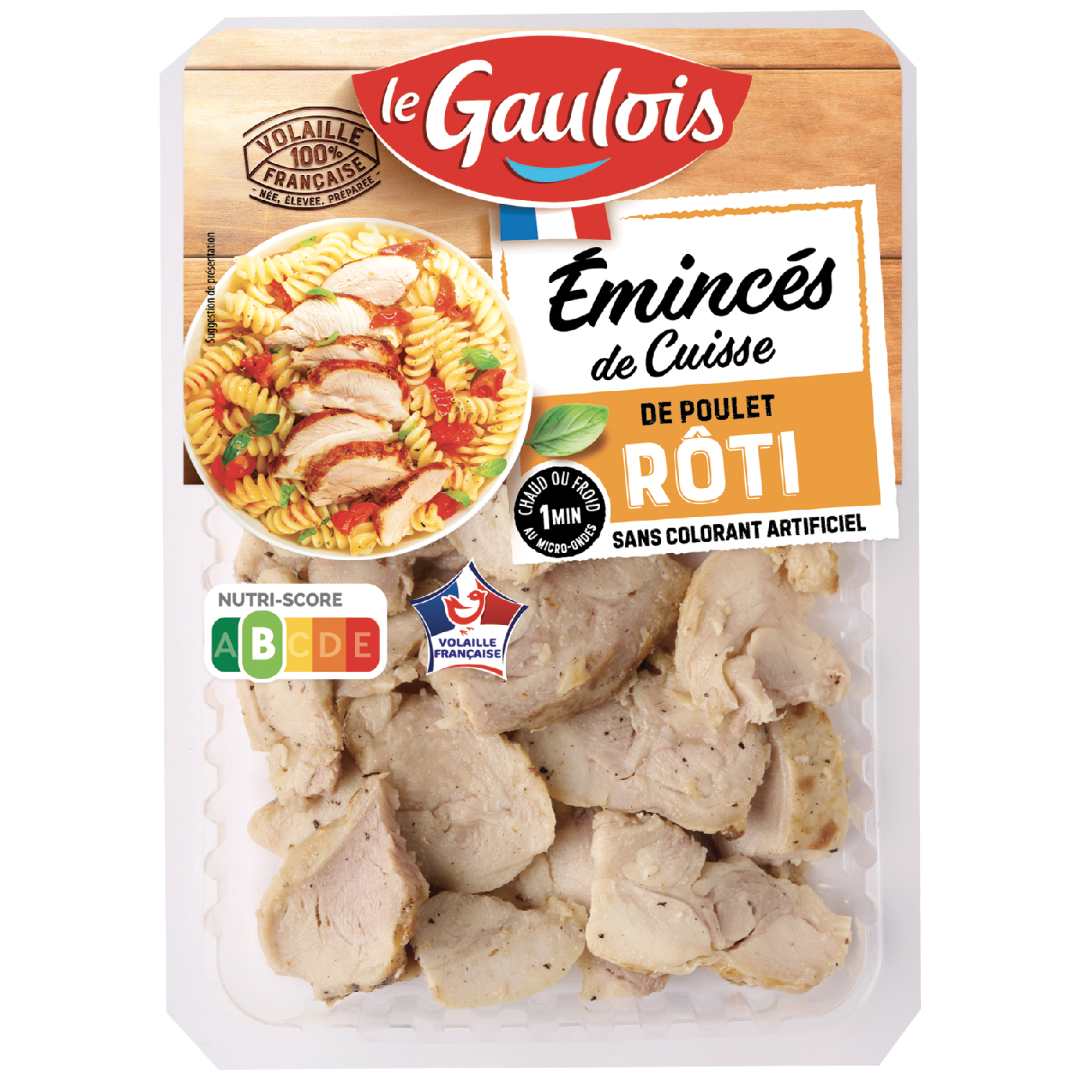 Emincés de cuisse de poulet rôti Le Gaulois : photo du produit rappelé le 03/02/2023