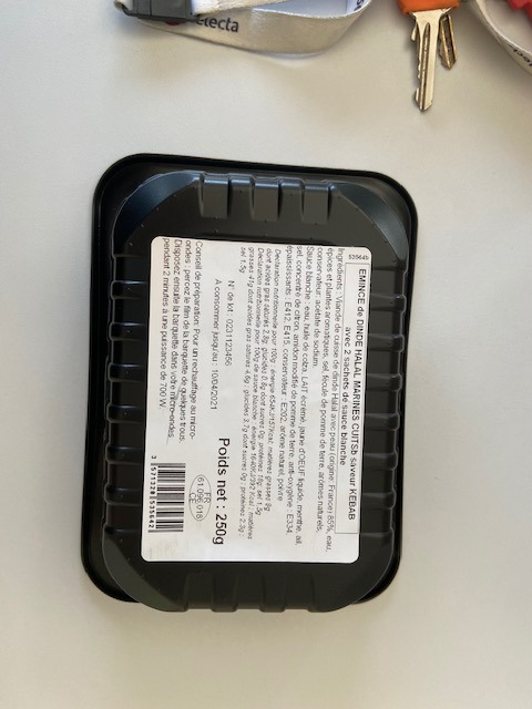 Emincés de dinde cuits saveur kébab avec 2 sachets de sauce Reghalal : photo 2 sur 2 du produit rappelé le 07/06/2022