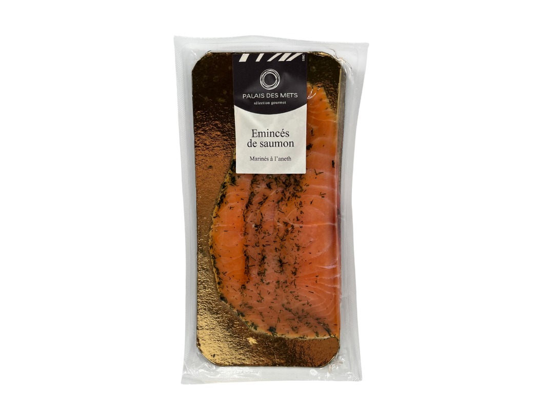 Emincés de saumon marinés à l'aneth Palais des Mets : photo du produit rappelé le 24/06/2025
