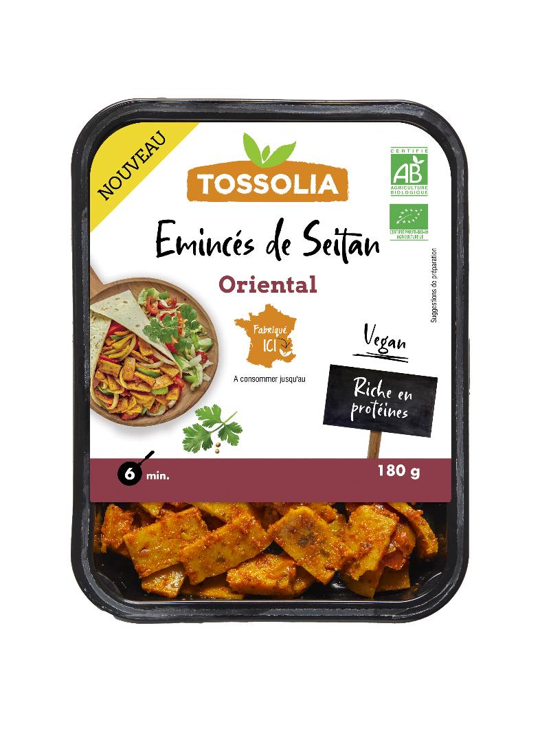 Emincés seitan oriental Tossolia : photo du produit rappelé le 21/10/2025