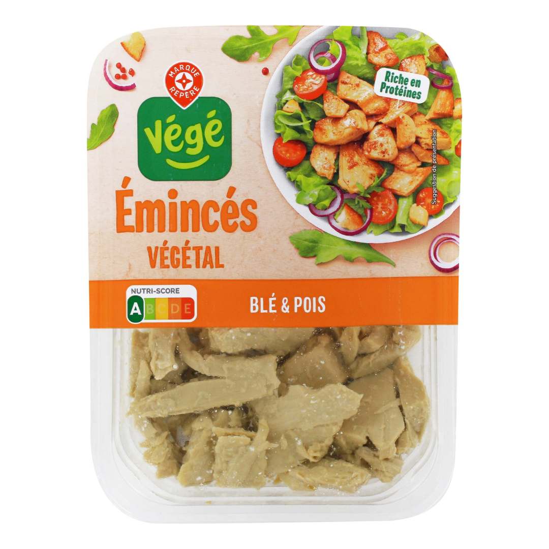 Émincés végétal 160g Végé : photo du produit rappelé le 19/08/2025