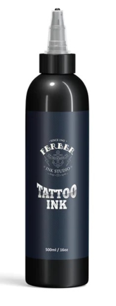 Encre de tatouage noire ci77266 Ferber Ink : photo du produit rappelé le 10/04/2024