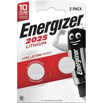 Energizer lithium cr2025 paquet de deux piles : photo du produit rappelé le 21/08/2023
