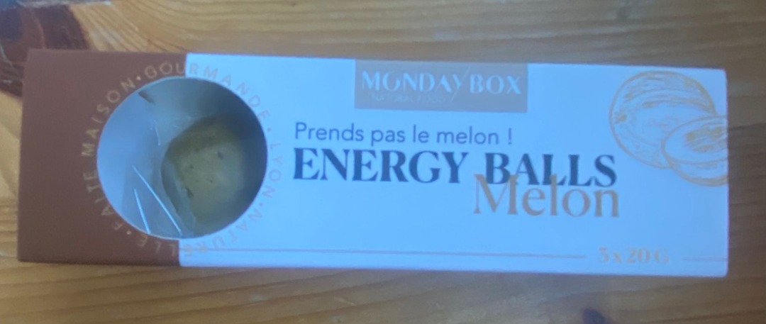Energyballs melon Mondaybox : photo du produit rappelé le 15/03/2023