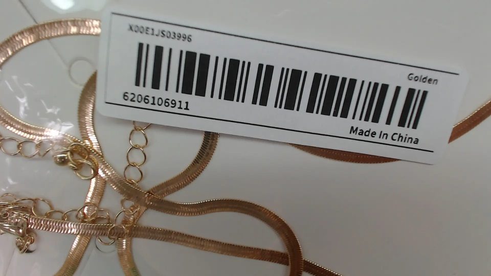 Ensemble de 2 pièces collier en forme de y doré style punk simple bijoux : photo 2 sur 2 du produit rappelé le 30/08/2024