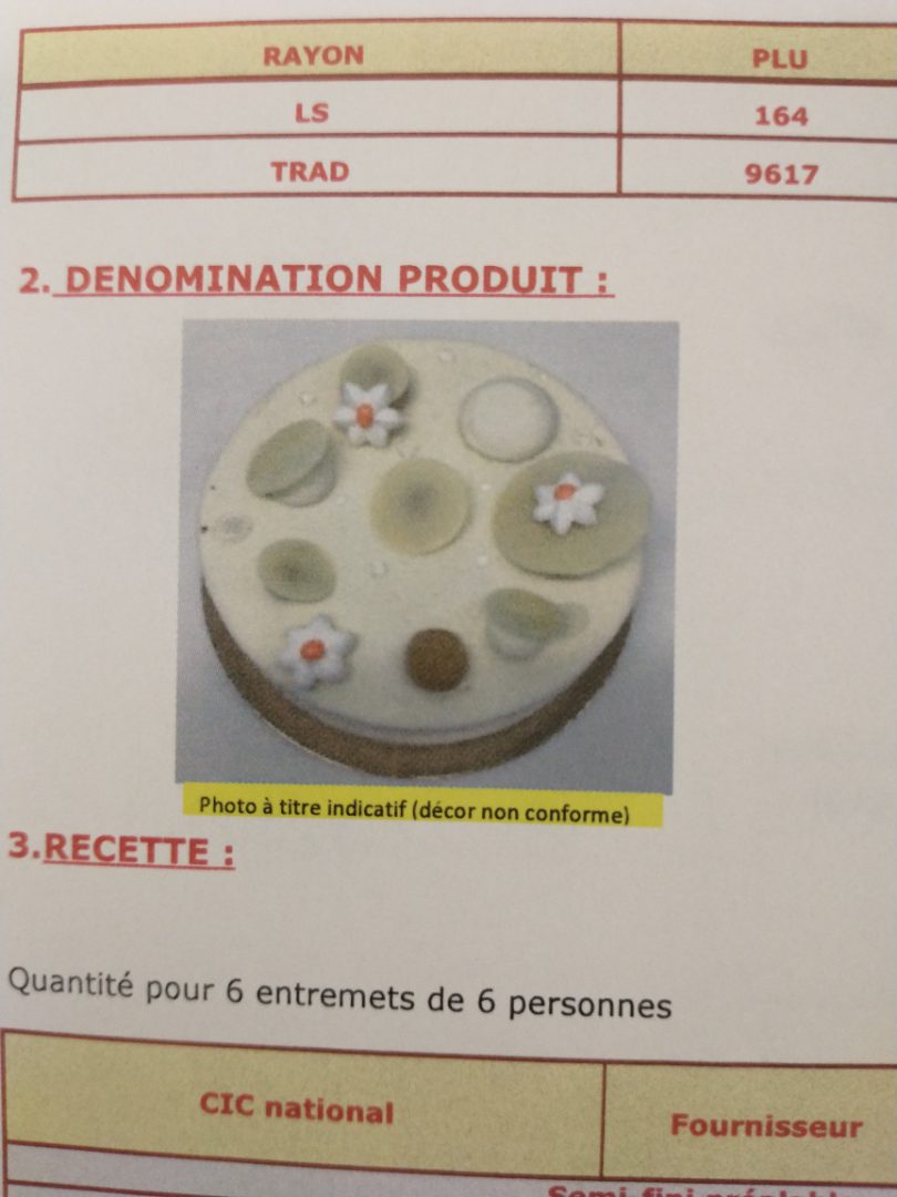 Entremet caramel fromage blanc La Glace : photo du produit rappelé le 02/09/2021
