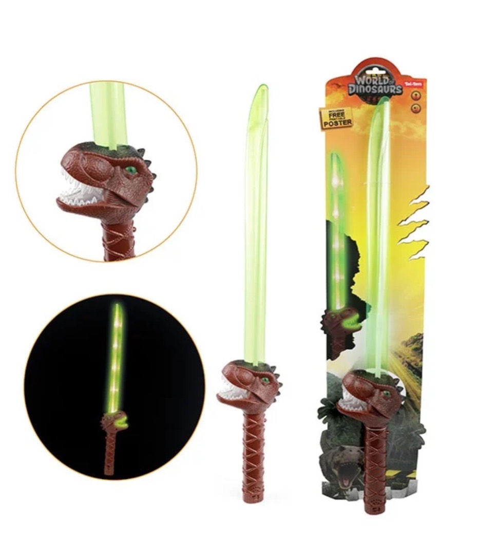 Epee dinosaure sonore et lumineuse SG : photo du produit rappelé le 23/04/2024