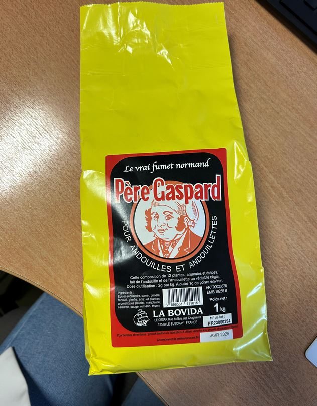 Epices père gaspard 1kg La Bovida : photo du produit rappelé le 04/07/2023