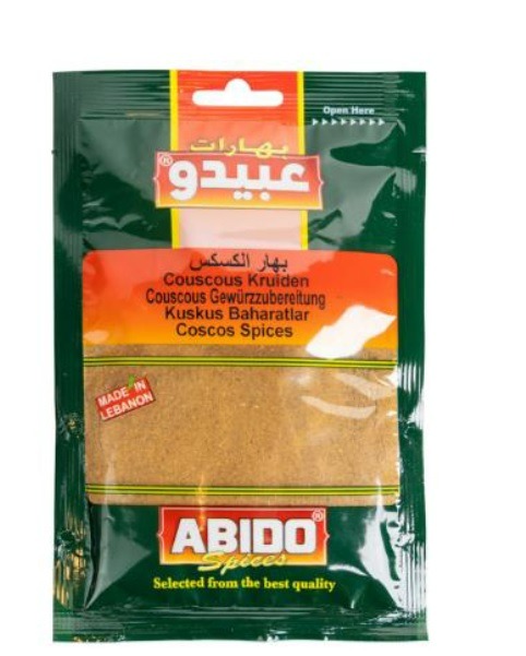 Epices pour couscous 50g Abido : photo du produit rappelé le 23/08/2022