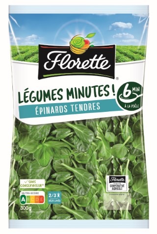 Epinard tendres 300g florette : photo du produit rappelé le 07/08/2025