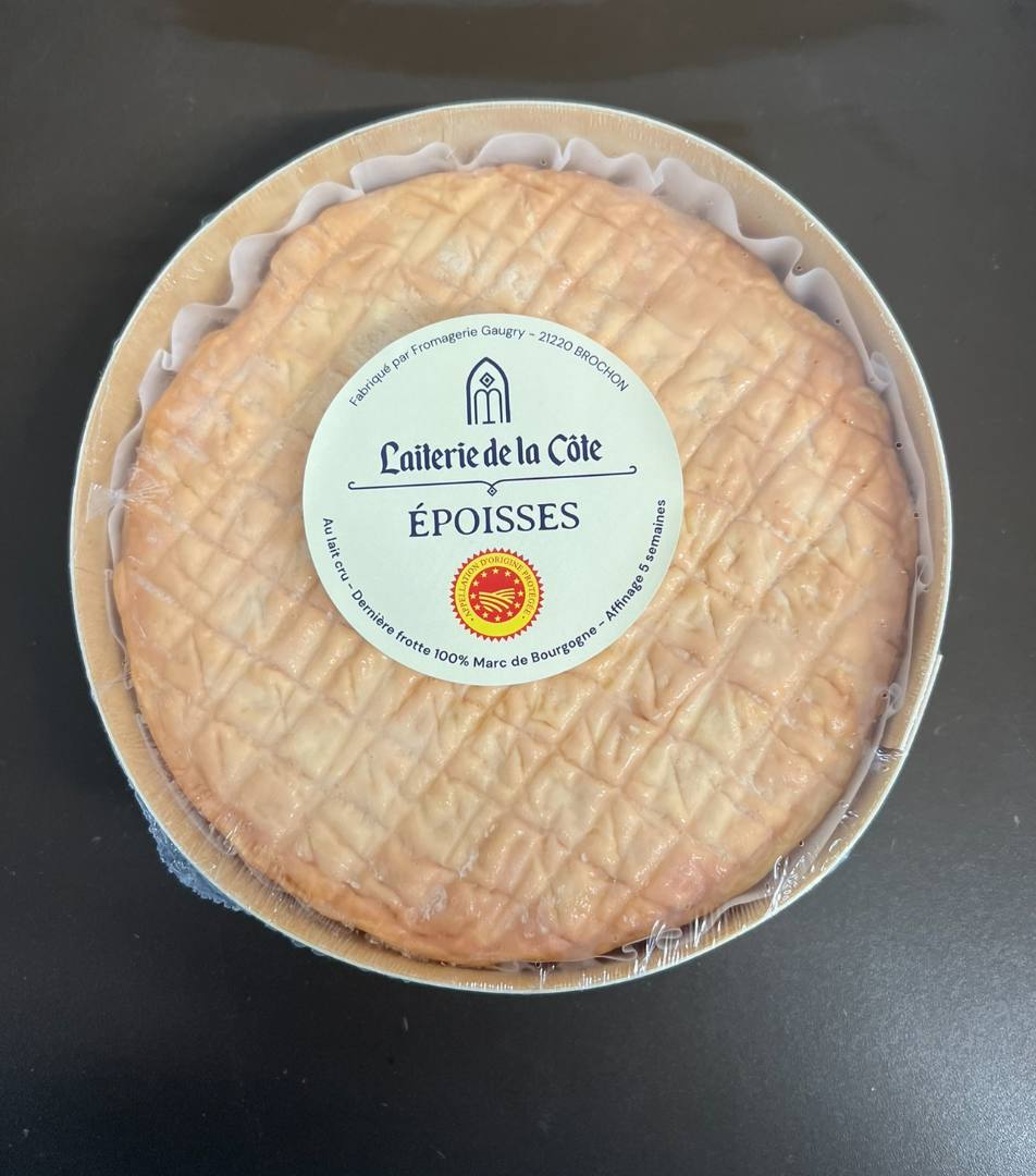 Epoisses au lait cru format 900g Laiterie de la Côte : photo du produit rappelé le 24/07/2024