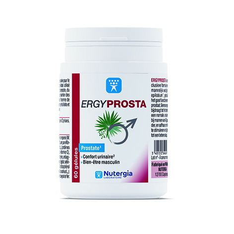 Ergyprosta 60 gélules Nutergia : photo du produit rappelé le 10/05/2021