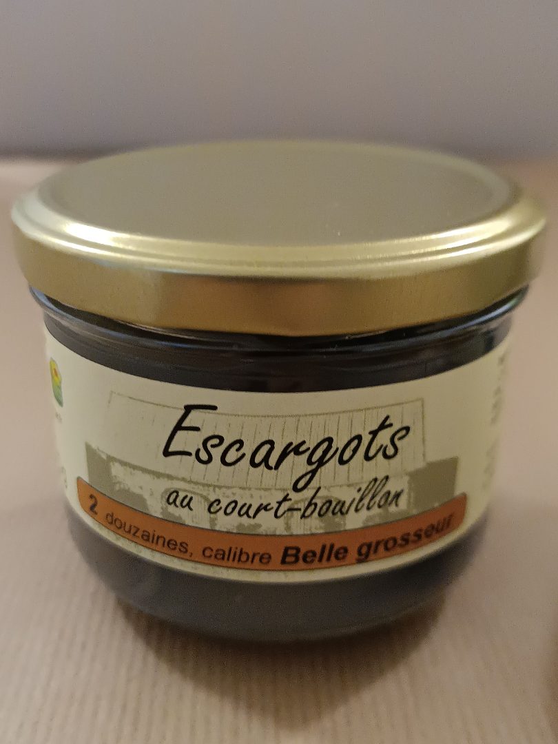 Escargots au court bouillon L'Escargotière Champenoise : photo du produit rappelé le 15/03/2024