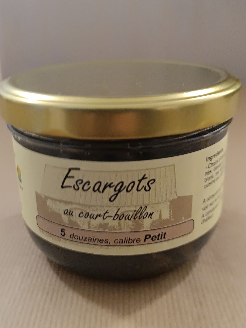 Escargots au court bouillon L'Escargotière Champenoise : photo 2 sur 5 du produit rappelé le 15/03/2024