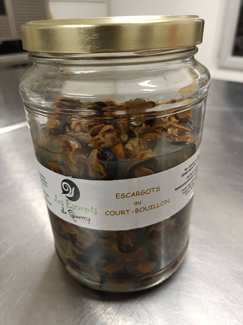 Escargots au court bouillon Les Escargots du Quercy : photo du produit rappelé le 22/11/2023