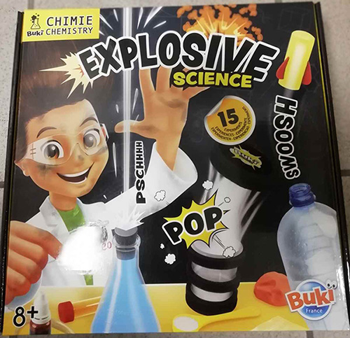 Explosive science jeu de jouets expérimentaux Buki : photo du produit rappelé le 15/10/2025