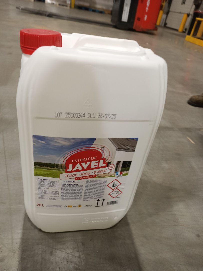 Extrait de javel 9.6% : photo du produit rappelé le 27/02/2025
