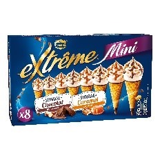 Extreme 8 mini fraise pistache , extreme 8 mini vanille et chocolat : photo 3 sur 4 du produit rappelé le 16/08/2021