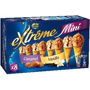 Extreme mini vanille et caramel (8x60ml), et 8 extreme mini cookies : photo 2 sur 2 du produit rappelé le 16/08/2021