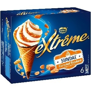 Extrême sundae caramel x6 : photo du produit rappelé le 09/08/2021