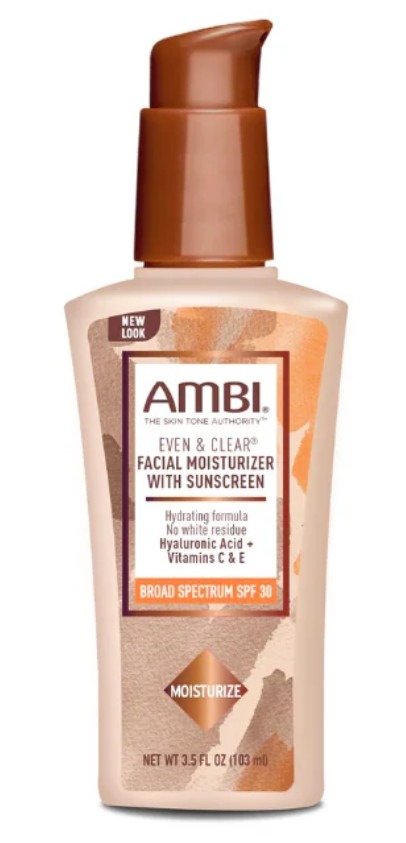 Facial moisturizer with sunscreen - sfp 30 even & clear Ambi : photo du produit rappelé le 14/11/2025