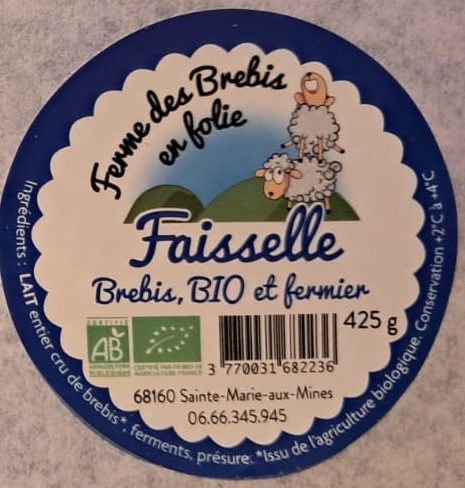 Faisselle de brebis Ferme des Brebis en Folie : photo du produit rappelé le 11/04/2025