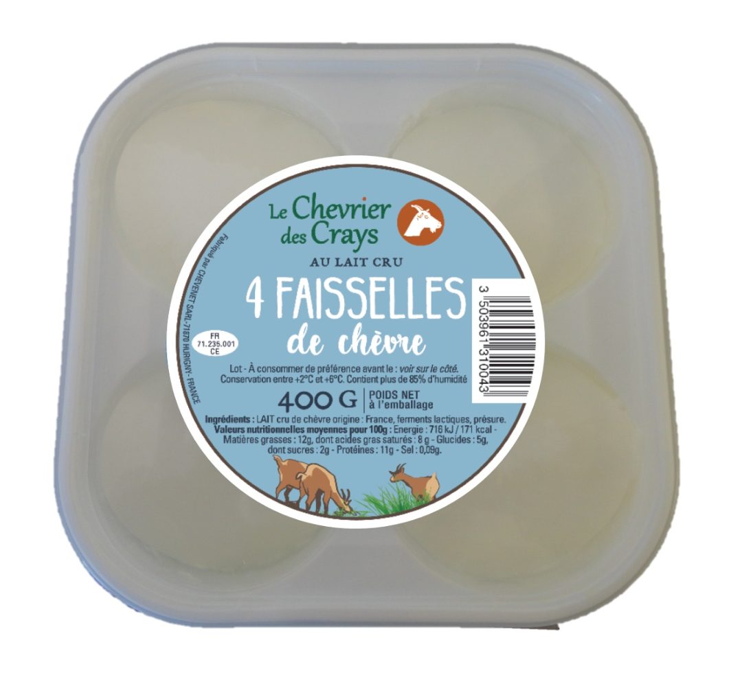 Faisselle de chevre Chevrier des Crays : photo du produit rappelé le 04/04/2023