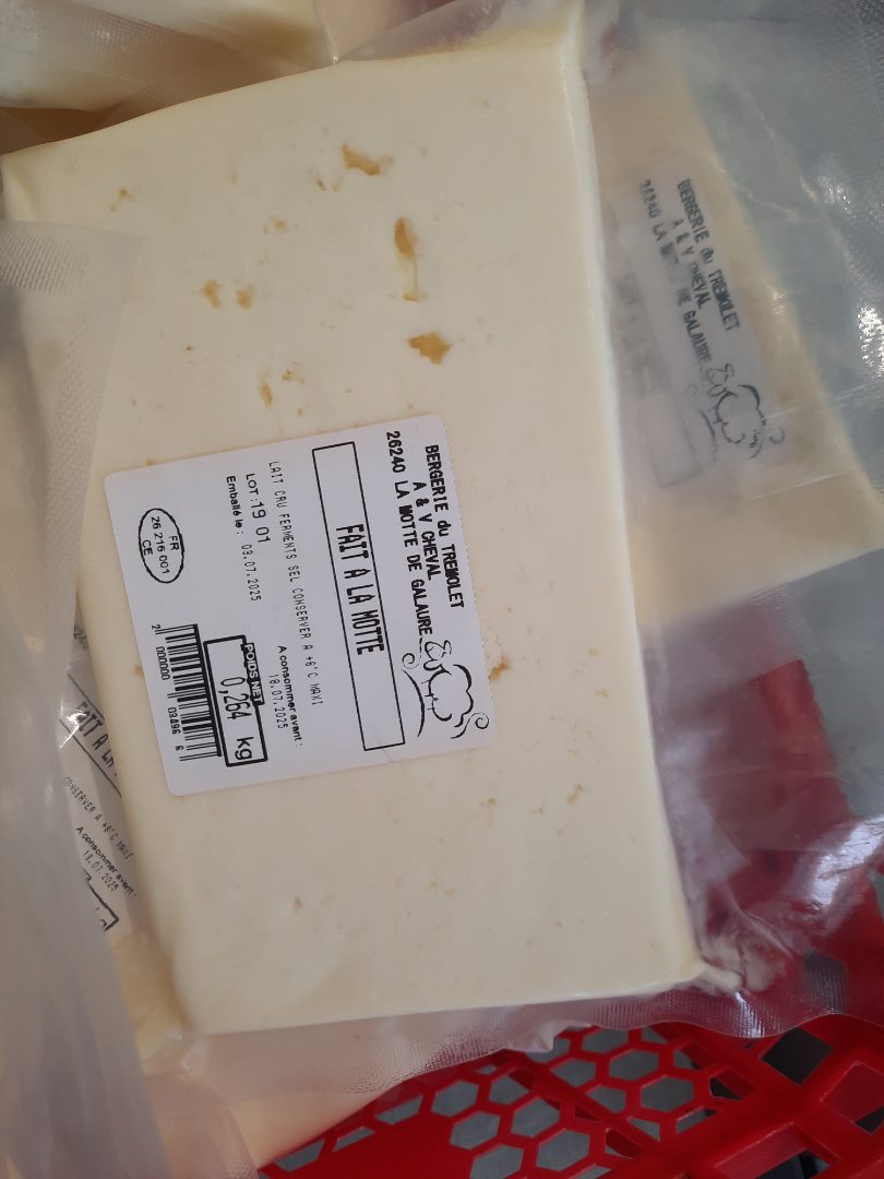 Fait a la motte Bergerie du Tremolet : photo du produit rappelé le 15/07/2025