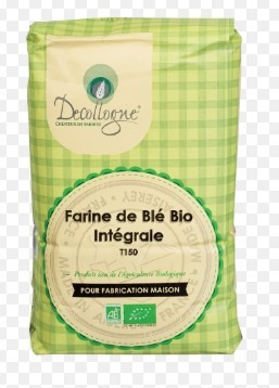Farine ble bio t150 1 kg Moulin Decollogne : photo du produit rappelé le 05/06/2025