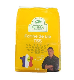 Farine de blé t55 La Ferme Parthiot : photo du produit rappelé le 28/02/2025