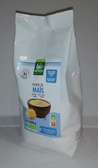 Farine de maïs bio Club BIO : photo du produit rappelé le 11/10/2024