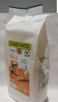 Farine de maïs bio Natureo : photo du produit rappelé le 14/10/2024