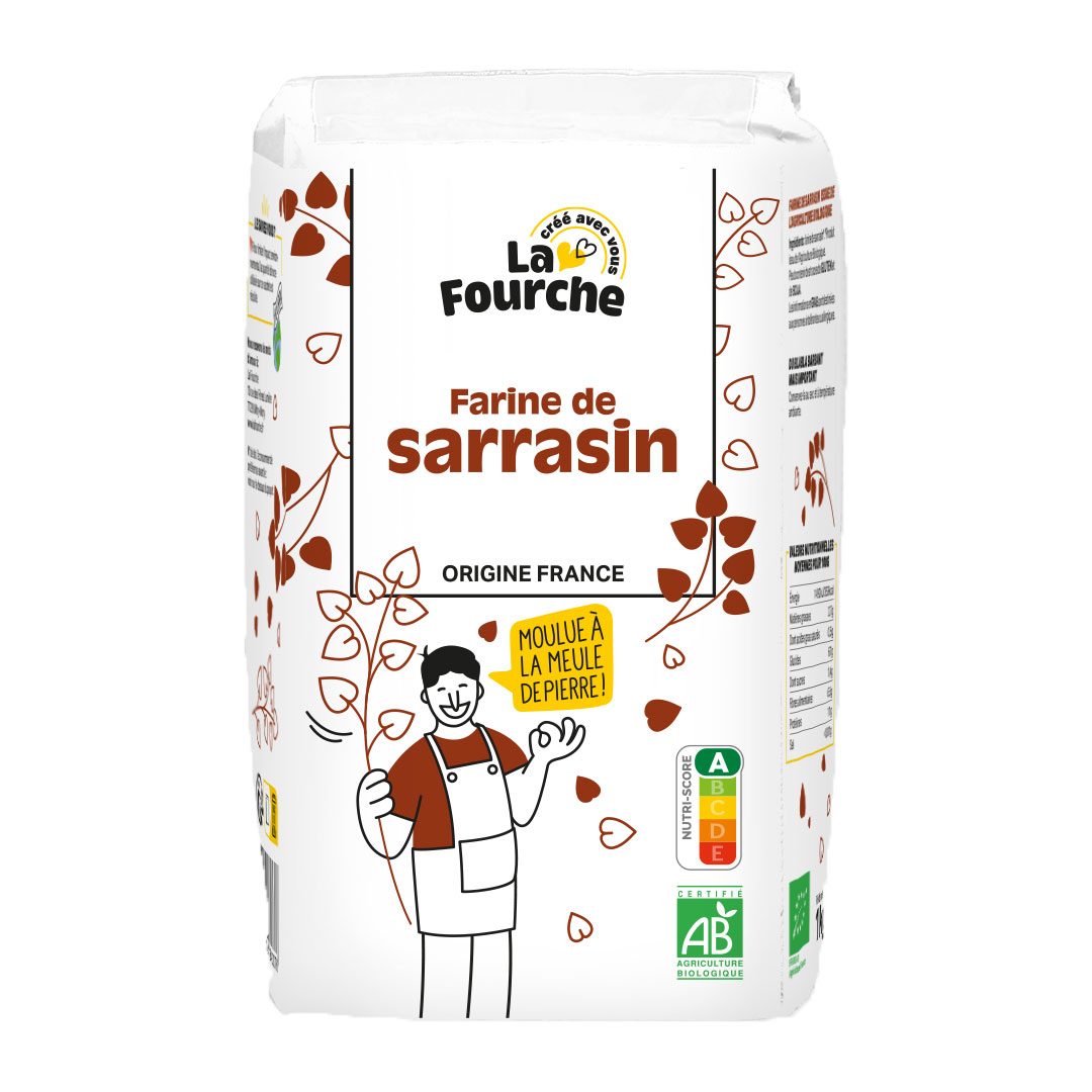 Farine de sarrasin bio 1 kg La Fourche : photo du produit rappelé le 01/07/2026