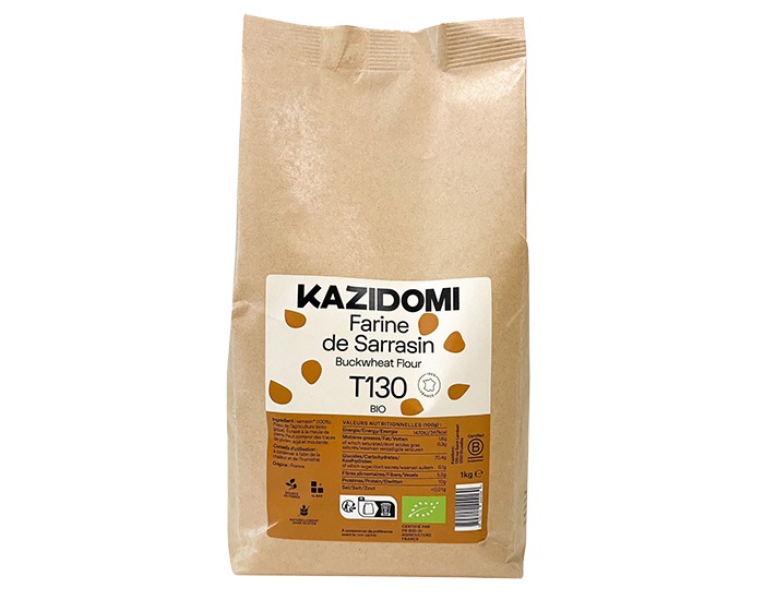 Farine de sarrasin Kazidomi : photo du produit rappelé le 30/08/2023