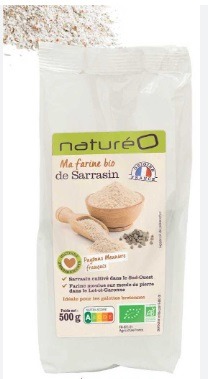 Farine de sarrasin Natureo : photo du produit rappelé le 30/08/2023