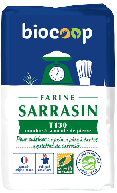 Farine de sarrasin t130 1kg Biocoop : photo du produit rappelé le 03/09/2025