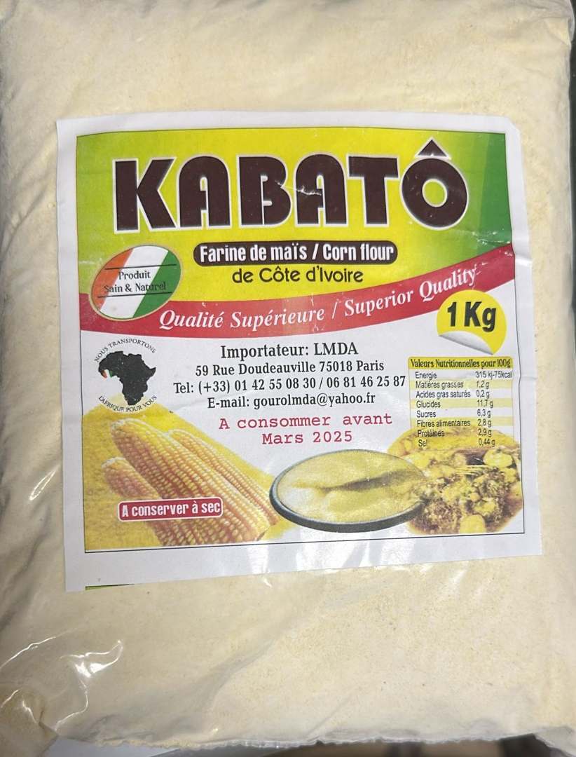 Farine Kabato : photo du produit rappelé le 08/01/2024