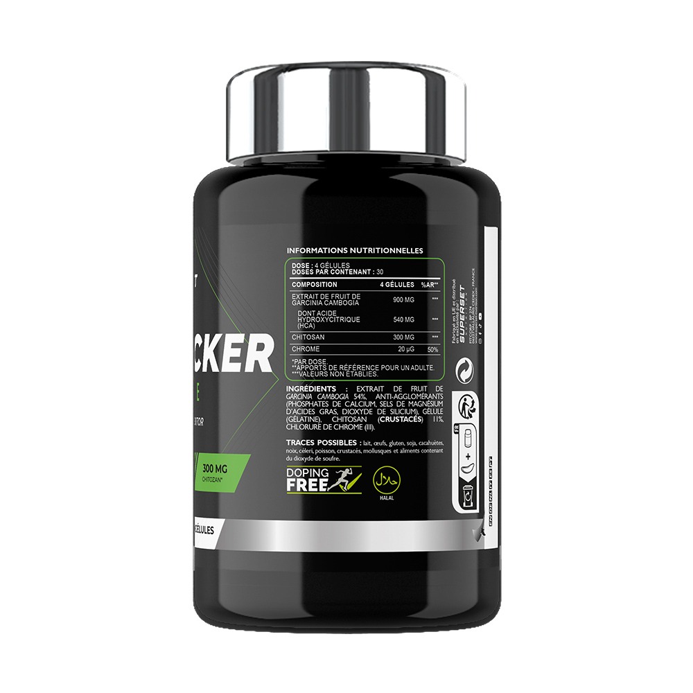 Fat blocker (120 caps) Superset Nutrition : photo 2 sur 3 du produit rappelé le 30/04/2025