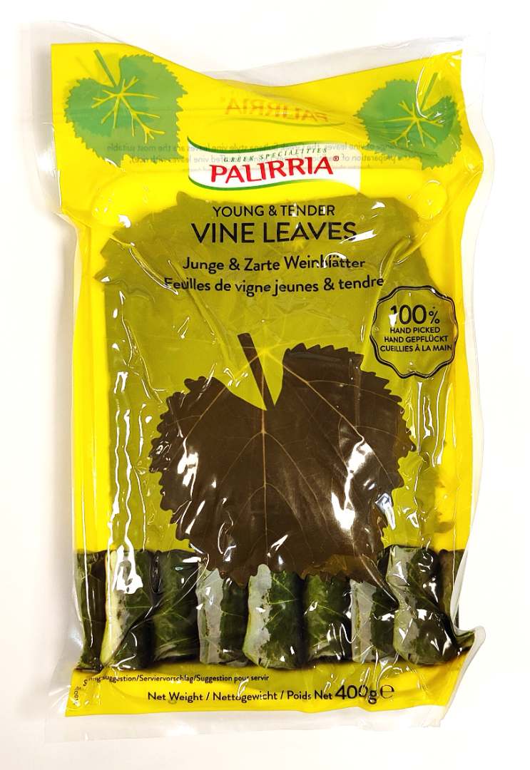 Feuilles de vigne jeunes & tendre Palirria : photo du produit rappelé le 19/07/2023