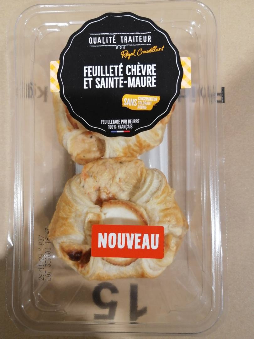 Feuilleté chèvre st maure Qualité Traiteur : photo du produit rappelé le 06/11/2023