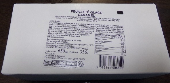 Feuillete glace caramel : photo du produit rappelé le 06/08/2021
