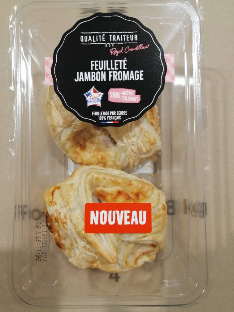 Feuilleté jambon fromage Qualité Traiteur : photo du produit rappelé le 03/11/2023
