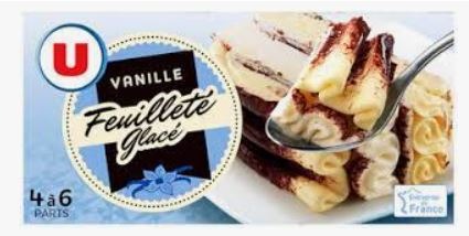 Feuilletés glacés U : photo du produit rappelé le 02/08/2021