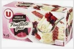 Feuilletés glacés U : photo 4 sur 5 du produit rappelé le 02/08/2021