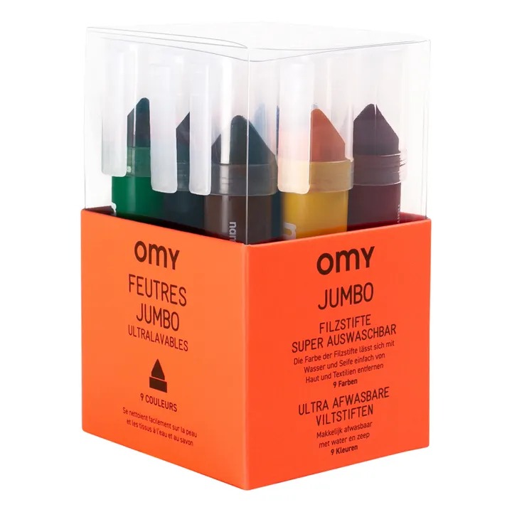 Feutres jumbo ultralavables Omy : photo du produit rappelé le 21/08/2025