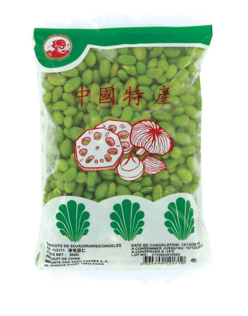 Feve edamame congelées 500g Coq : photo du produit rappelé le 22/11/2021